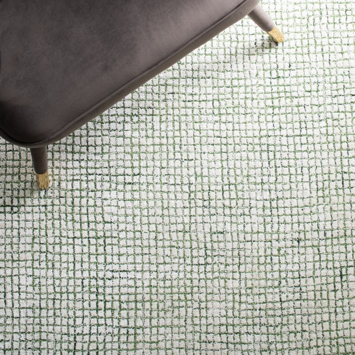 Safavieh Abstract Abt470Y Ivory/Green Rug.