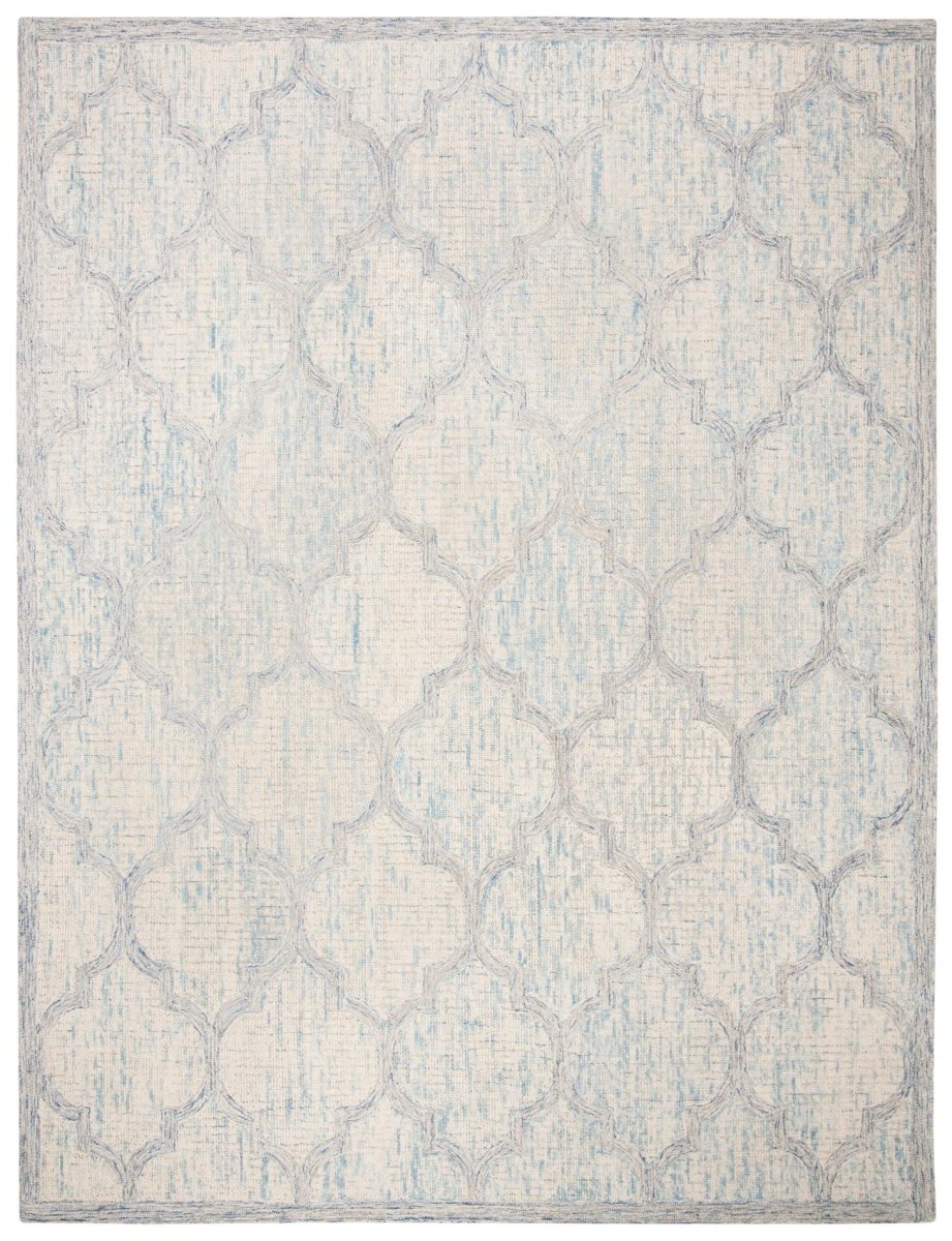 Safavieh Abstract Abt474B Ivory/Light Blue Rugs.
