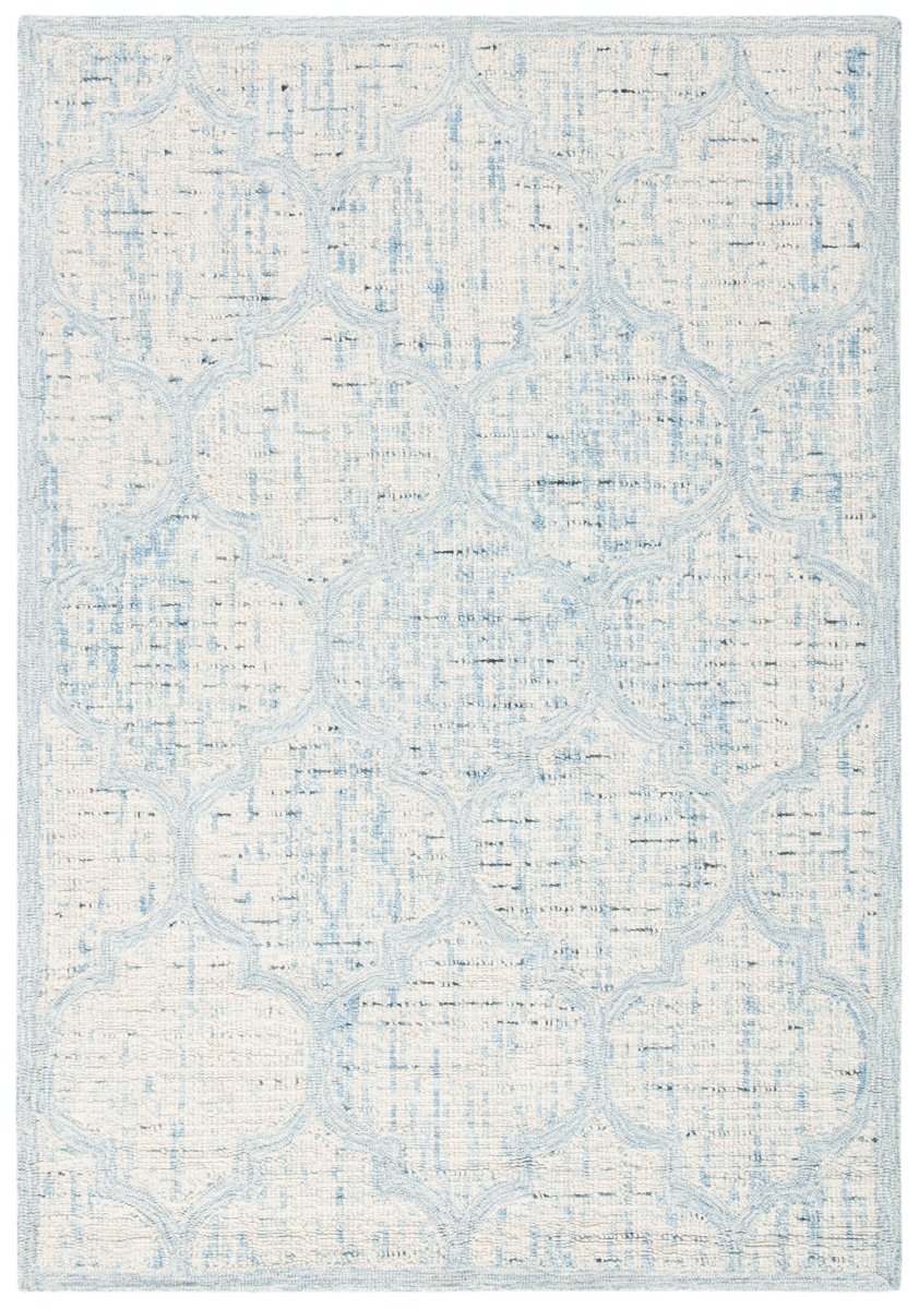 Safavieh Abstract Abt474K Ivory/Turquoise Rugs.