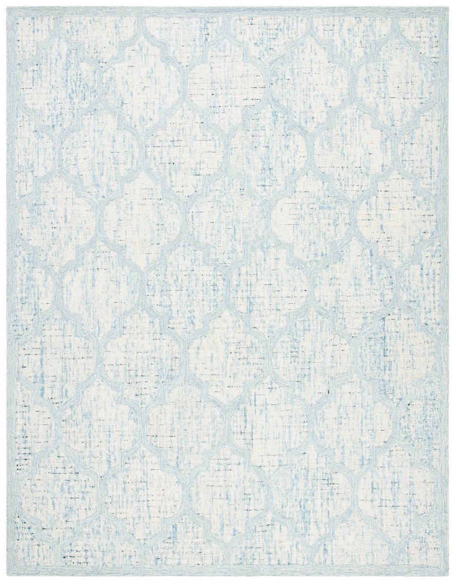 Safavieh Abstract Abt474K Ivory/Turquoise Rugs.
