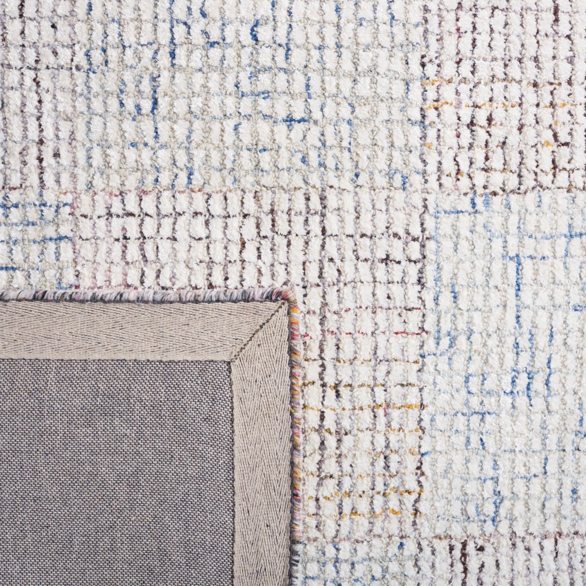 Safavieh Abstract Abt476M Ivory/Blue Rug.