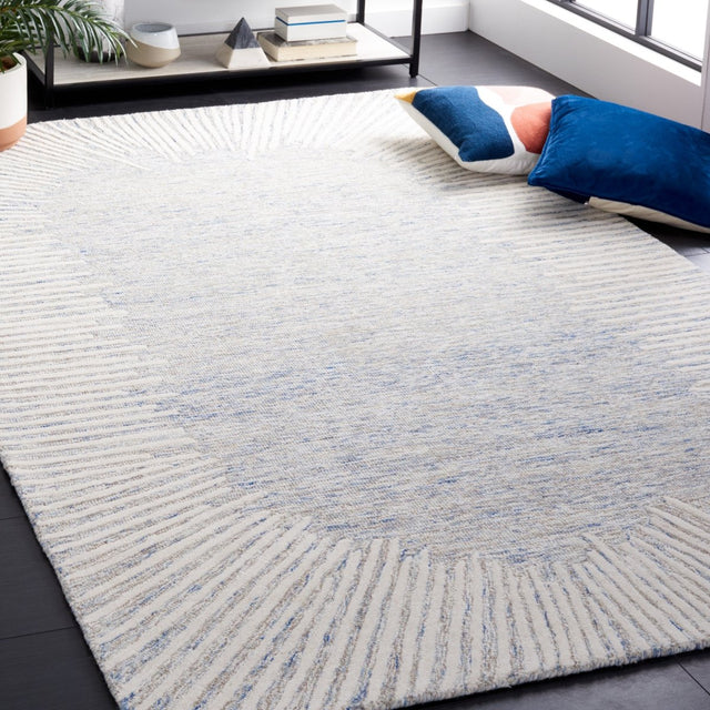 Safavieh Abstract Abt478M Blue/Ivory Rug.