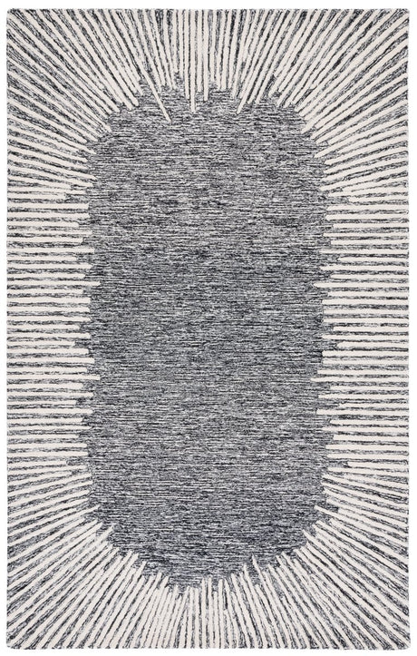 Safavieh Abstract Abt478Z Black/Ivory Rug.