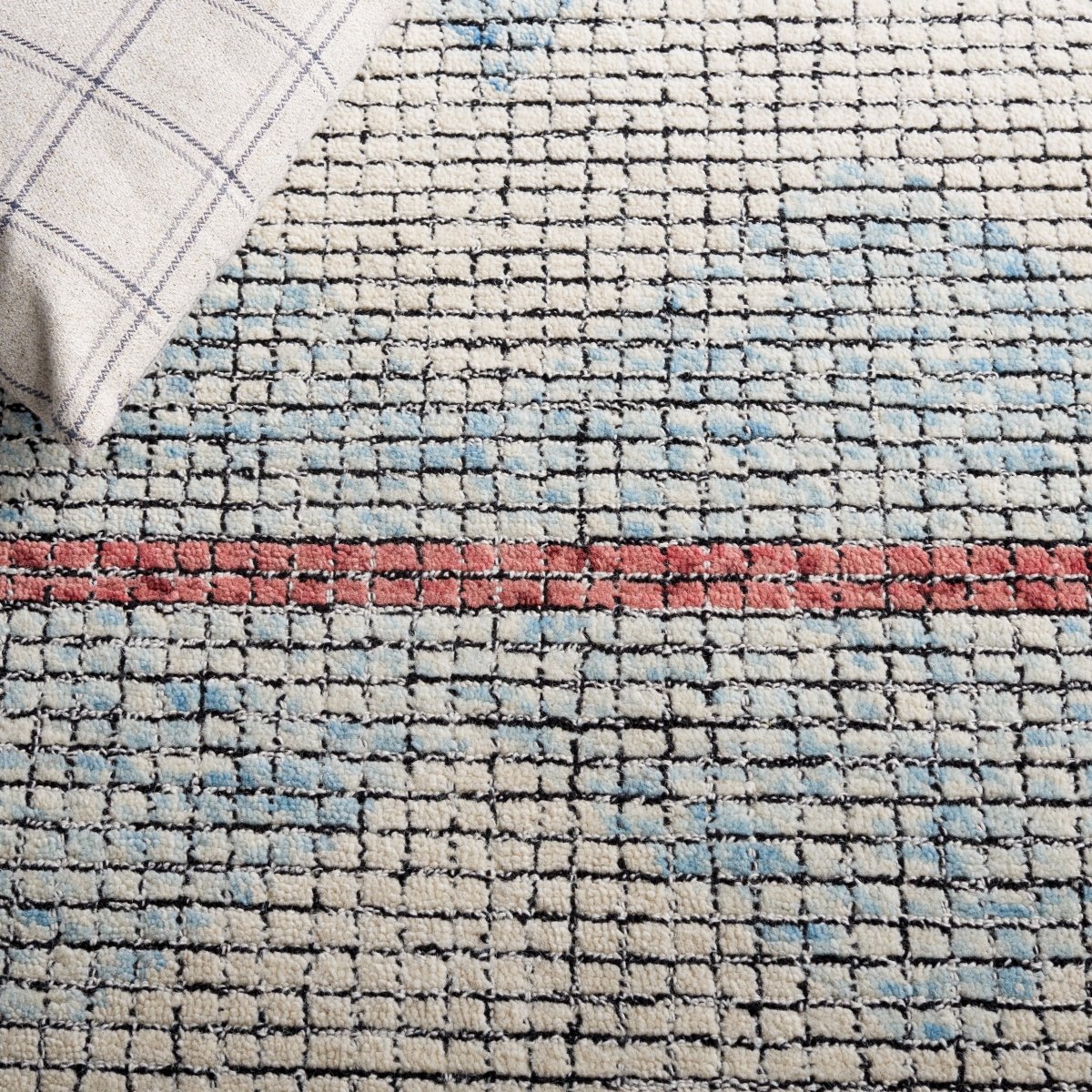 Safavieh Abstract Abt479M Ivory/Blue Rug.