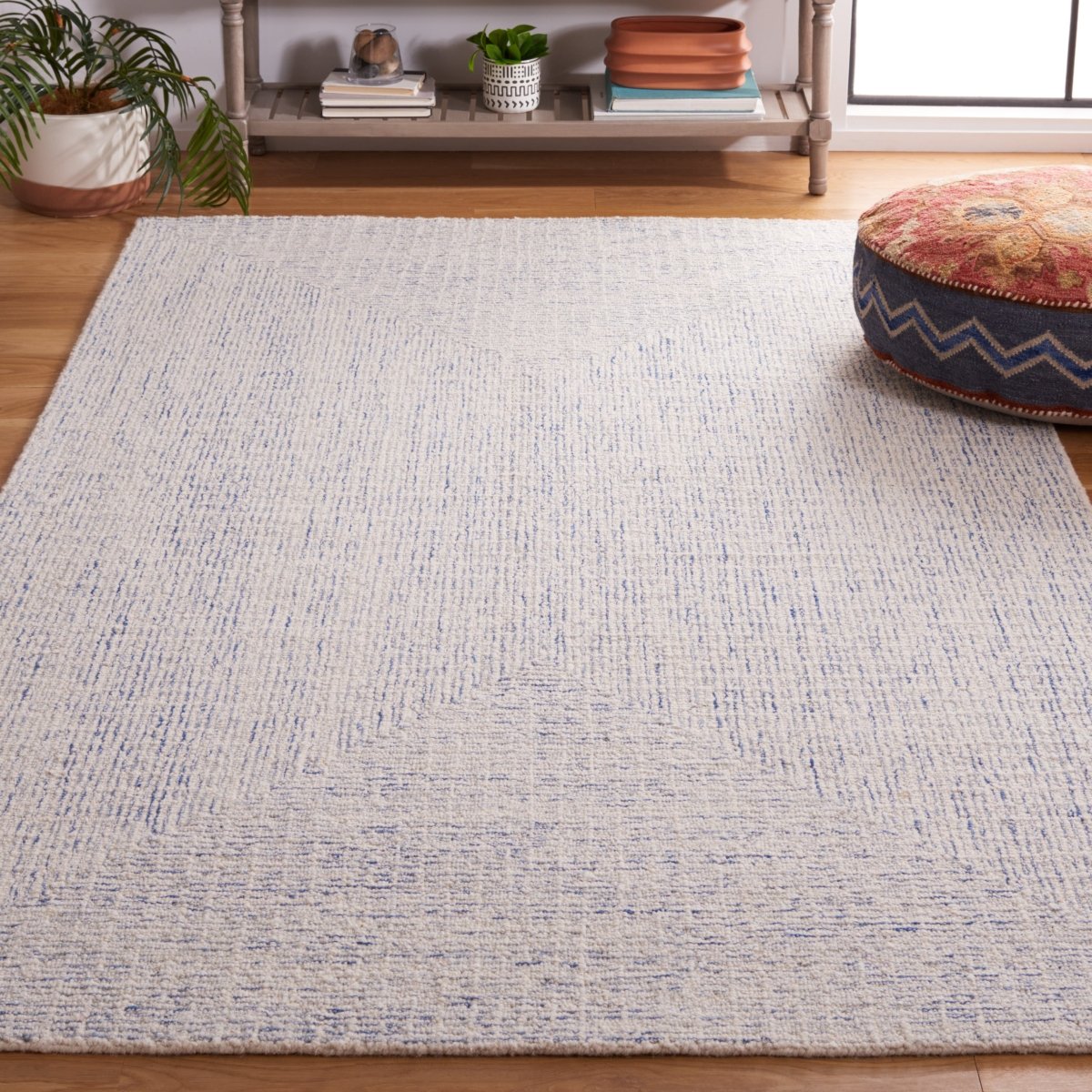 Safavieh Abstract Abt480M Blue/Ivory Rug.