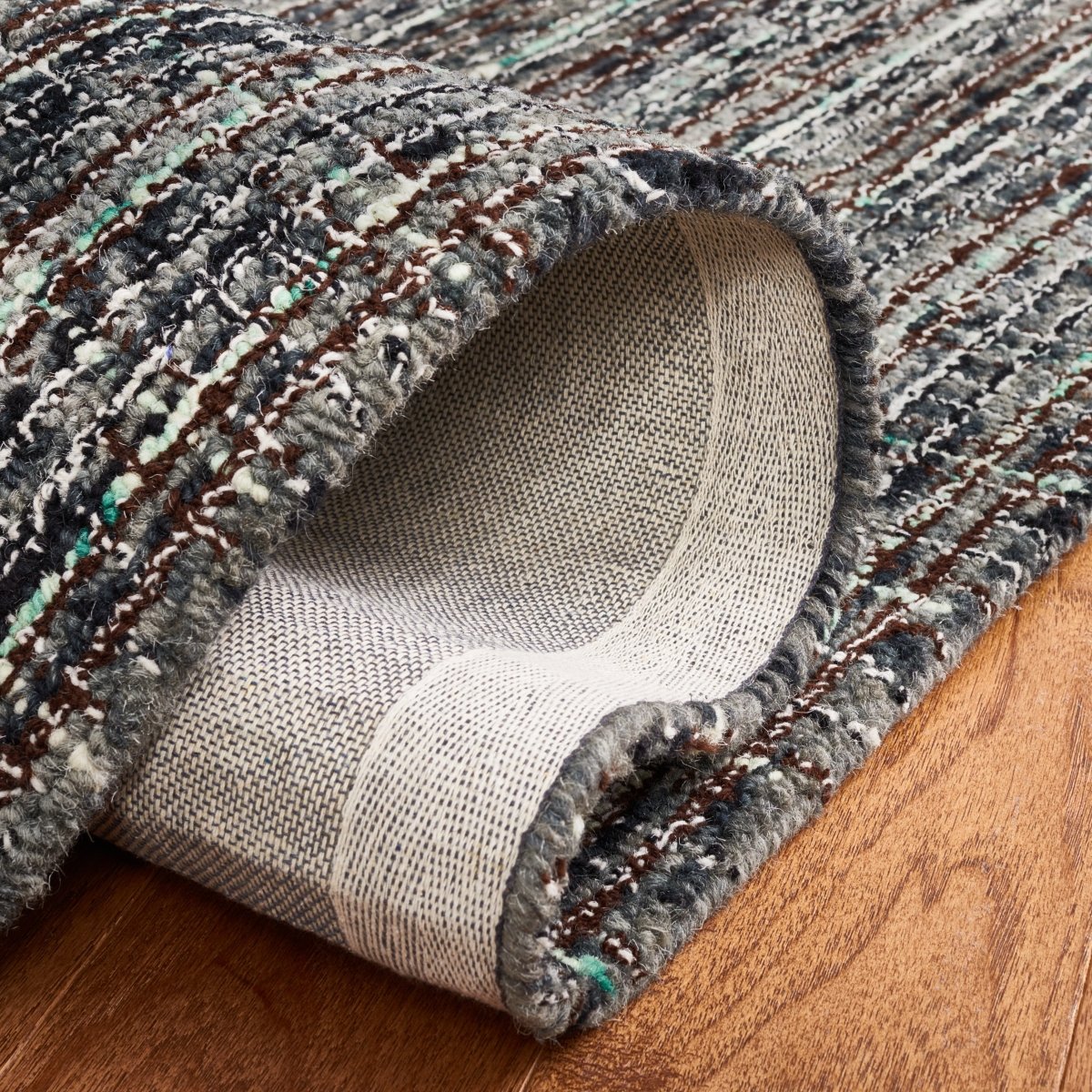Safavieh Abstract Abt487F Dark Grey/Brown Rug.