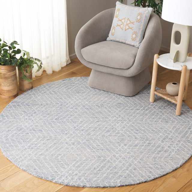 Safavieh Abstract Abt499M Blue/Ivory Rug.