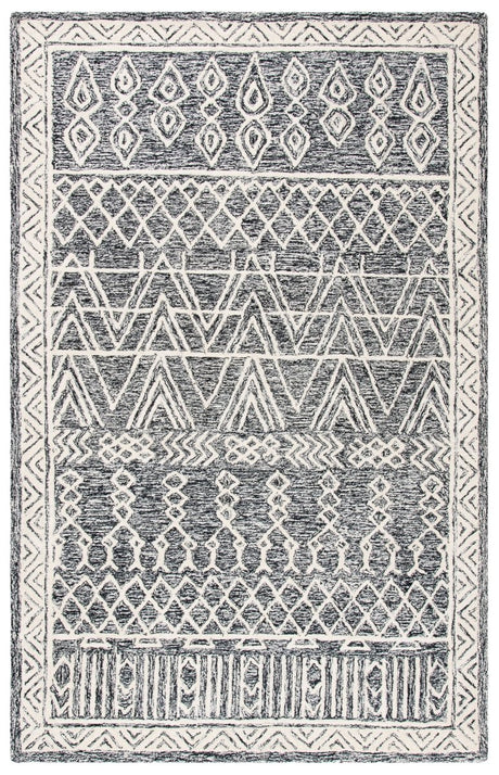 Safavieh Abstract Abt558A Ivory/Black Rug.