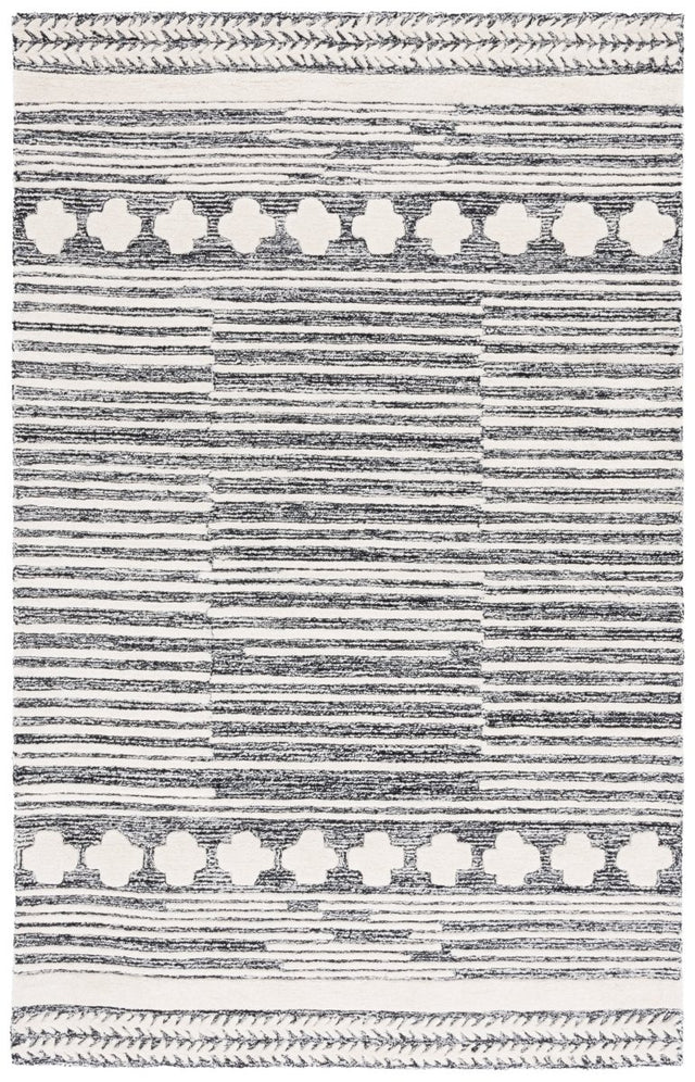Safavieh Abstract Abt559Z Black/Ivory Rug.