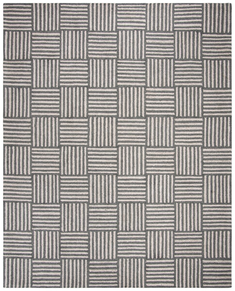 Safavieh Abstract Abt602A Ivory / Dark Grey Rugs.