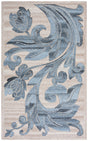 Safavieh Abstract Abt603B Beige/Blue Rug.