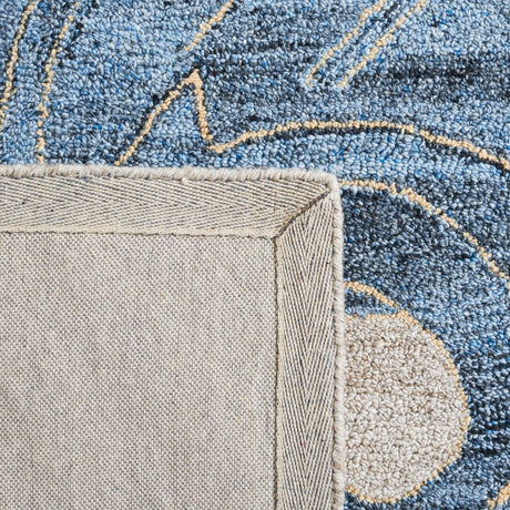 Safavieh Abstract Abt603B Beige/Blue Rug.