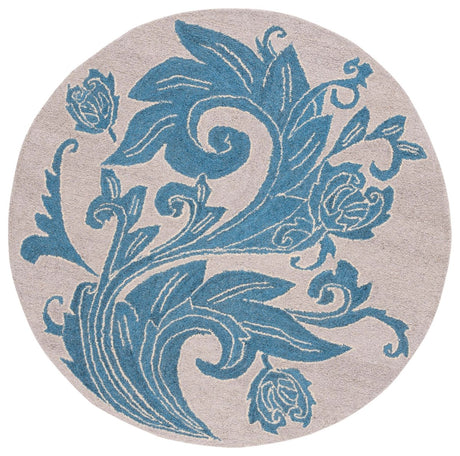 Safavieh Abstract Abt603B Beige/Blue Rug.