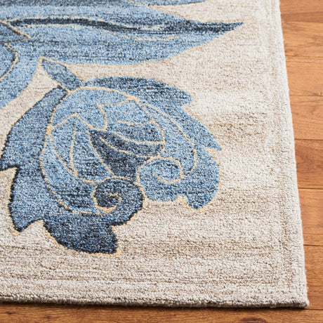 Safavieh Abstract Abt603B Beige/Blue Rug.