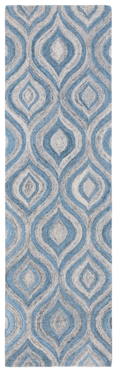 Safavieh Abstract Abt606F Grey/Blue Rug.