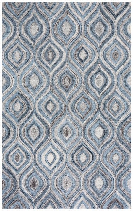 Safavieh Abstract Abt606F Grey/Blue Rug.