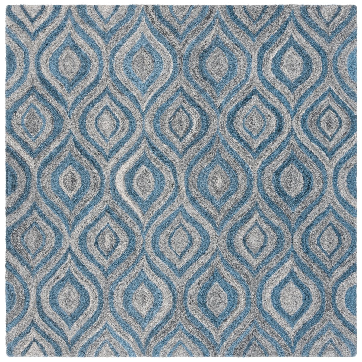 Safavieh Abstract Abt606F Grey/Blue Rug.