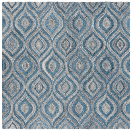 Safavieh Abstract Abt606F Grey/Blue Rug.