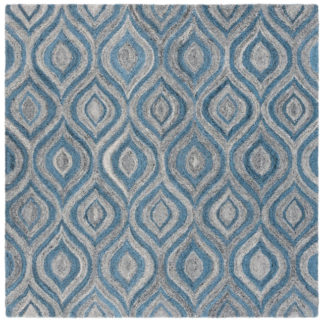 Safavieh Abstract Abt606F Grey/Blue Rug.