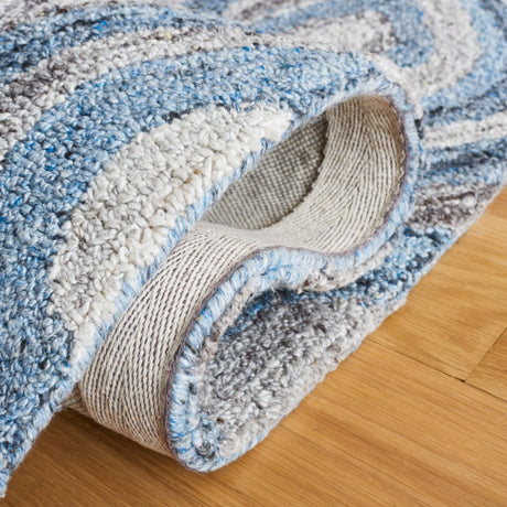 Safavieh Abstract Abt606F Grey/Blue Rug.