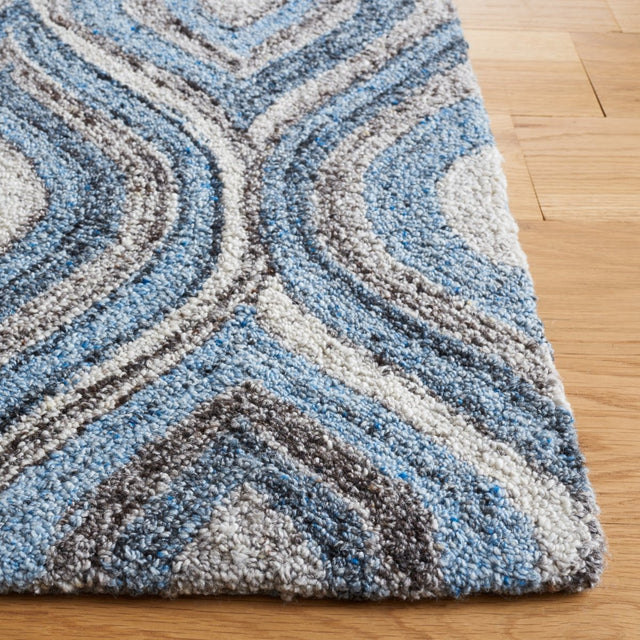Safavieh Abstract Abt606F Grey/Blue Rug.