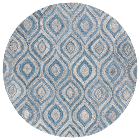 Safavieh Abstract Abt606F Grey/Blue Rug.