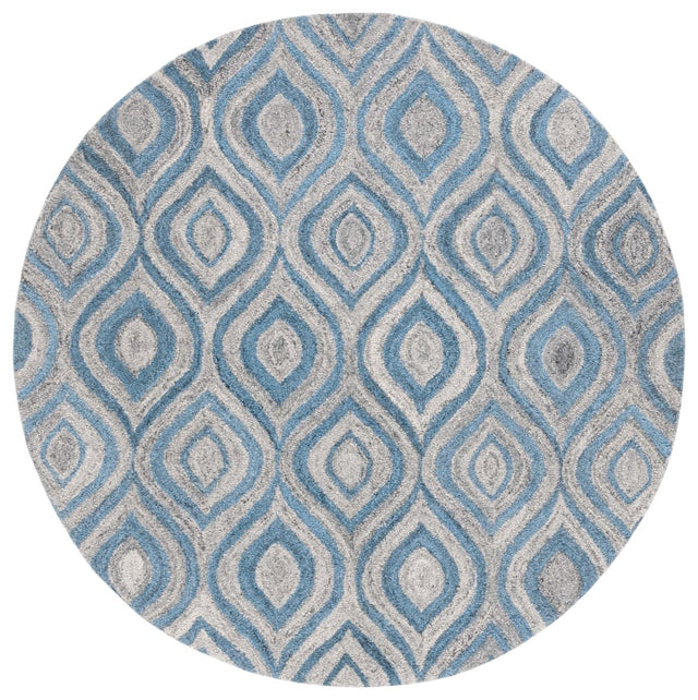 Safavieh Abstract Abt606F Grey/Blue Rug.