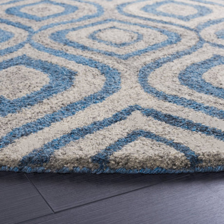Safavieh Abstract Abt606F Grey/Blue Rug.