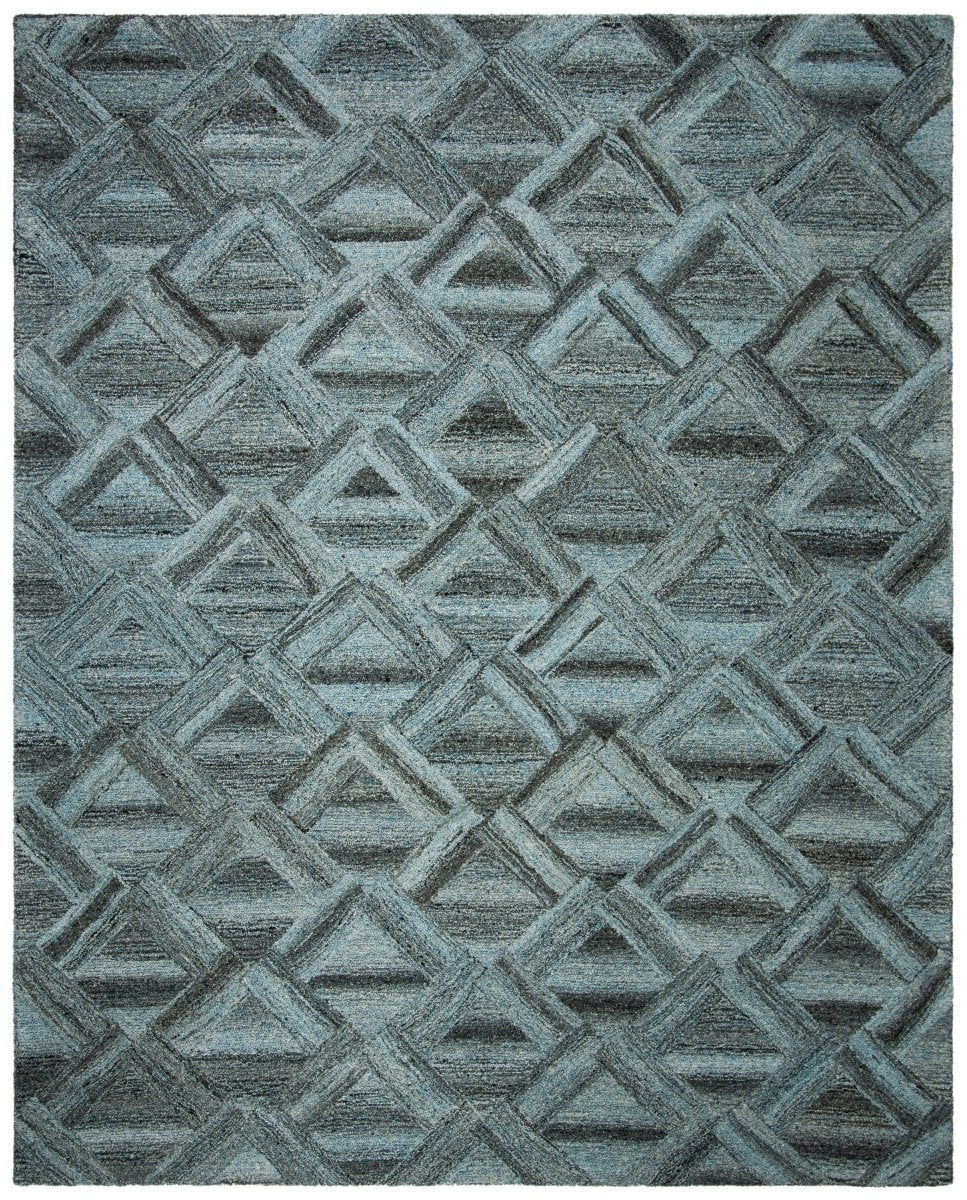 Safavieh Abstract Abt607M Blue/Black Rug.