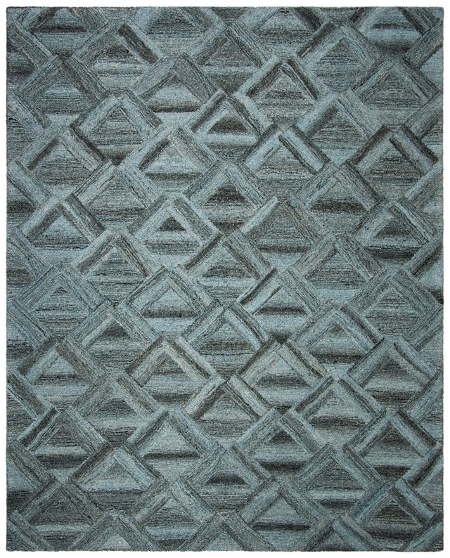 Safavieh Abstract Abt607M Blue/Black Rug.