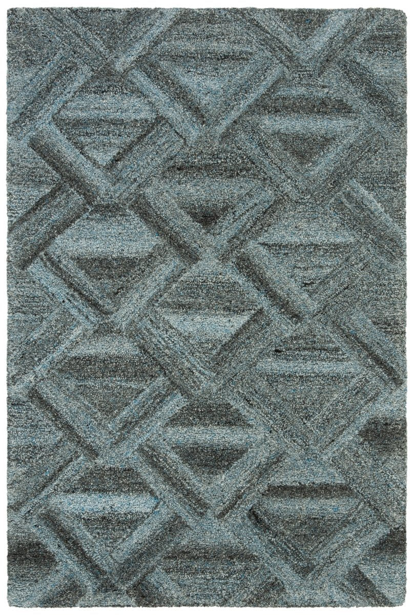 Safavieh Abstract Abt607M Blue/Black Rug.