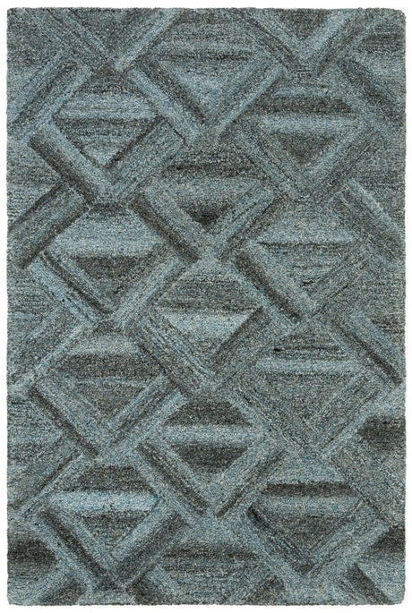 Safavieh Abstract Abt607M Blue/Black Rug.