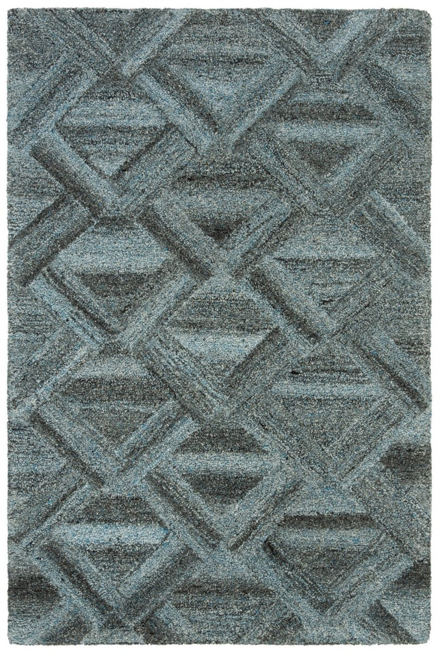 Safavieh Abstract Abt607M Blue/Black Rug.