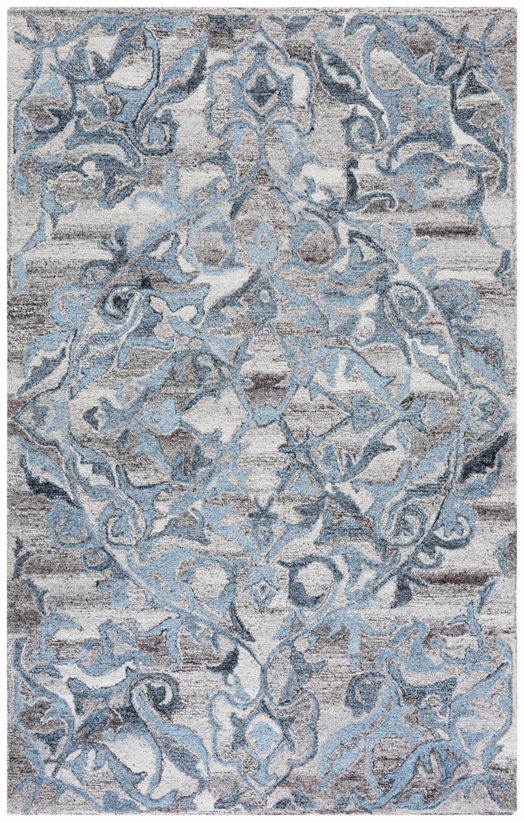 Safavieh Abstract Abt608F Grey/Blue Rug.