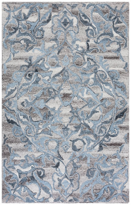 Safavieh Abstract Abt608F Grey/Blue Rug.