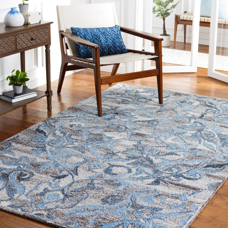 Safavieh Abstract Abt608F Grey/Blue Rug.