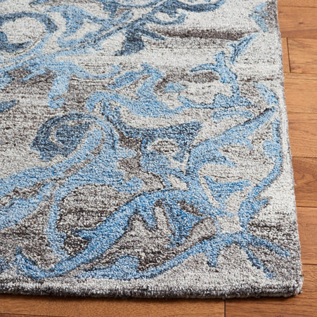 Safavieh Abstract Abt608F Grey/Blue Rug.