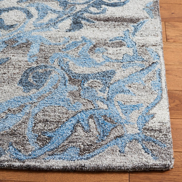 Safavieh Abstract Abt608F Grey/Blue Rug.
