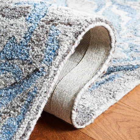 Safavieh Abstract Abt608F Grey/Blue Rug.