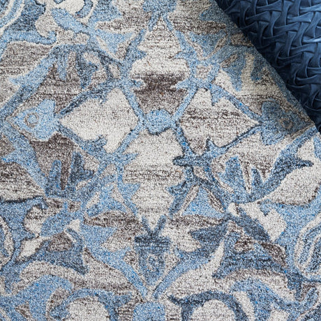 Safavieh Abstract Abt608F Grey/Blue Rug.