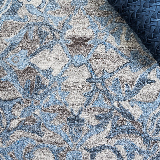Safavieh Abstract Abt608F Grey/Blue Rug.