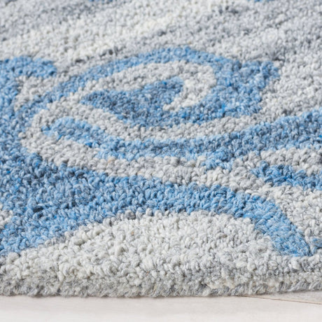 Safavieh Abstract Abt608F Grey/Blue Rug.