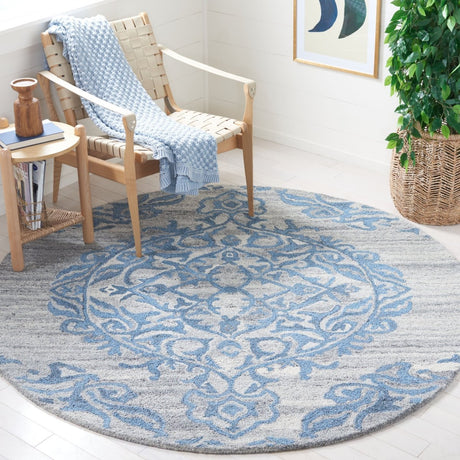Safavieh Abstract Abt608F Grey/Blue Rug.
