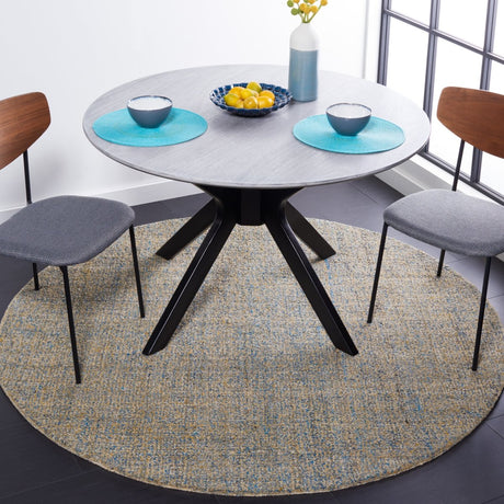 Safavieh Abstract Abt611M Blue/Gold Rug.