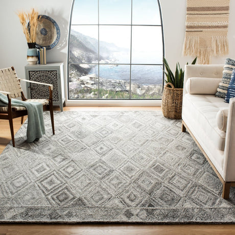 Safavieh Abstract Abt618F Grey/Black Rug.
