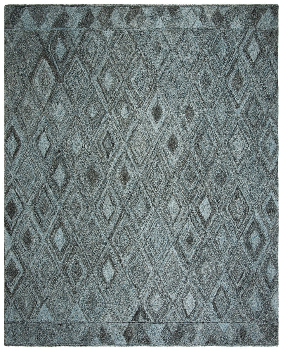 Safavieh Abstract Abt618M Blue/Black Rug.
