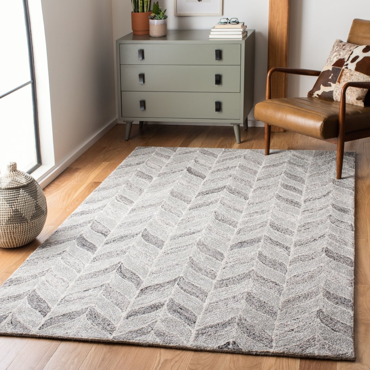 Safavieh Abstract Abt636F Grey Rugs.