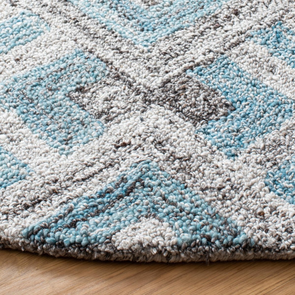 Safavieh Abstract Abt642F Grey/Turquoise Rugs.