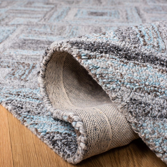 Safavieh Abstract Abt642F Grey/Turquoise Rugs.