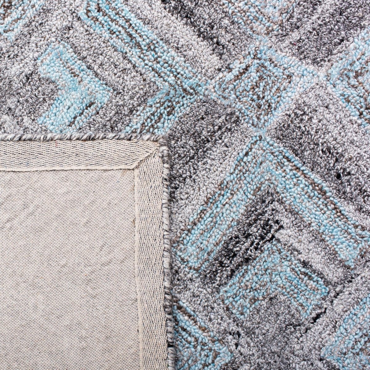 Safavieh Abstract Abt642F Grey/Turquoise Rugs.